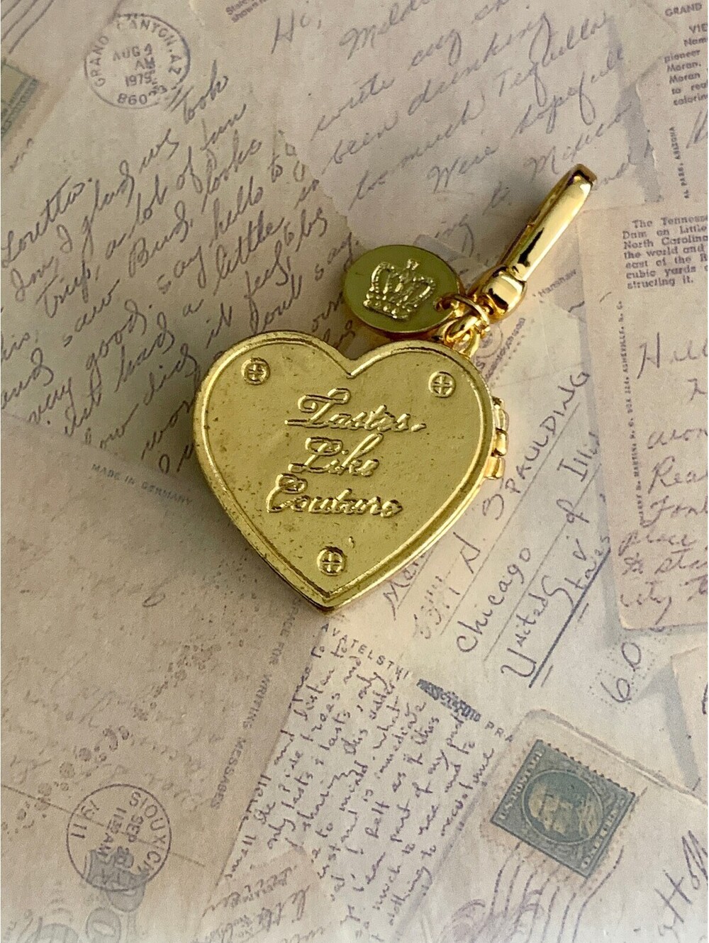 Juicy Couture 2011 Limited Edition Heart Chocolate Box Locket Charm Y2K Gem - Picture 3 of 6